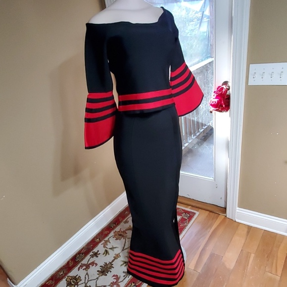 Two piece Body Con outfit ( Skirt & Top ) - Picture 2 of 8